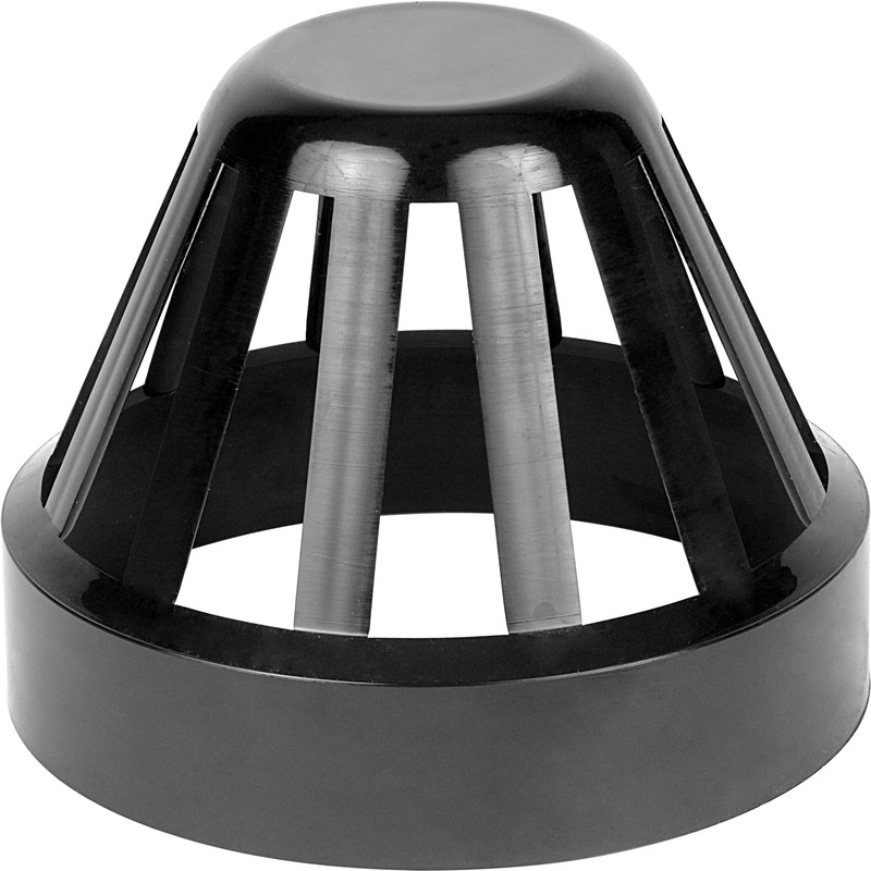 110mm Terminal Vent Black