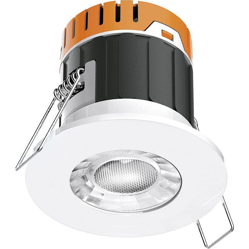 Enlite E5 4.5W Fixed Dimmable IP65 Fire Rated LED Downlight Warm White 400lm