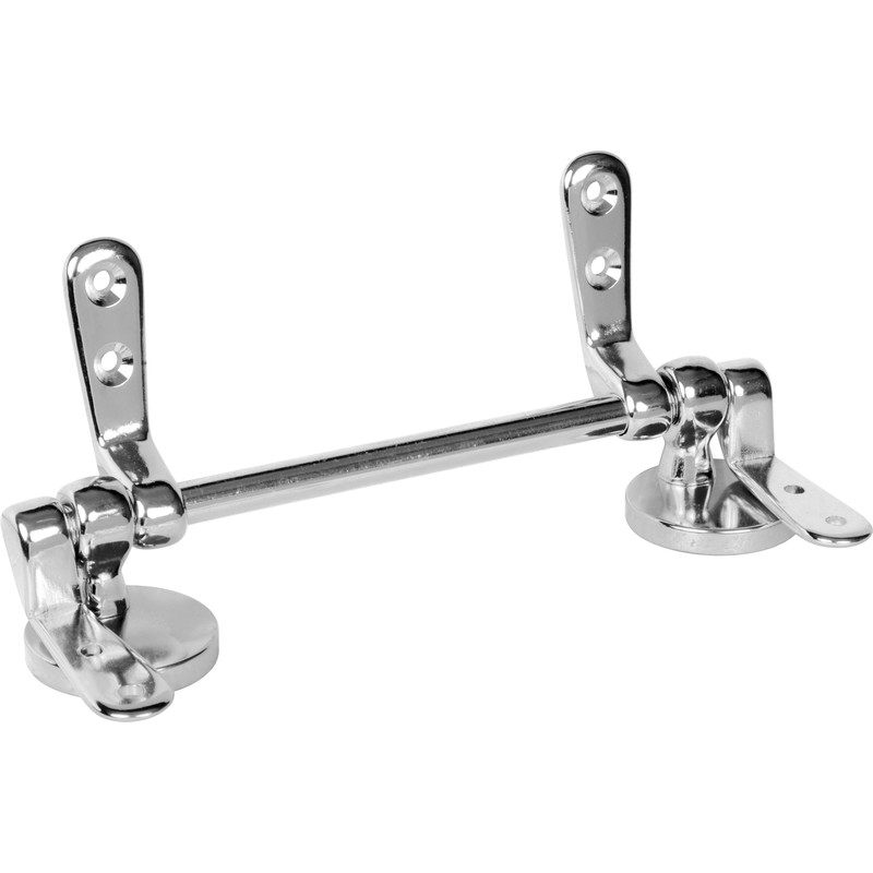 Wooden Seat Hinge Kit Polished Chrome