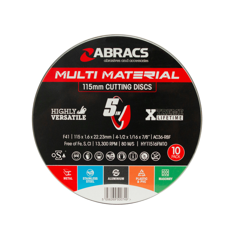 Abracs Multi Purpose Cutting Disc 115 x 1.6 x 22mm