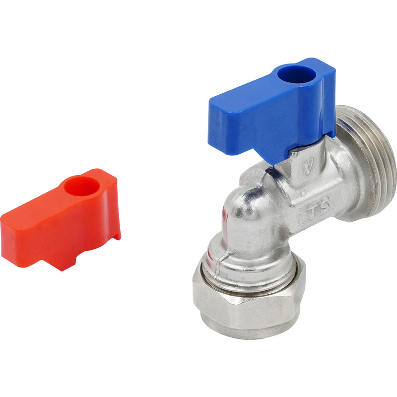 Made4Trade Washing Machine Tap Angled 15mm x 3/4"