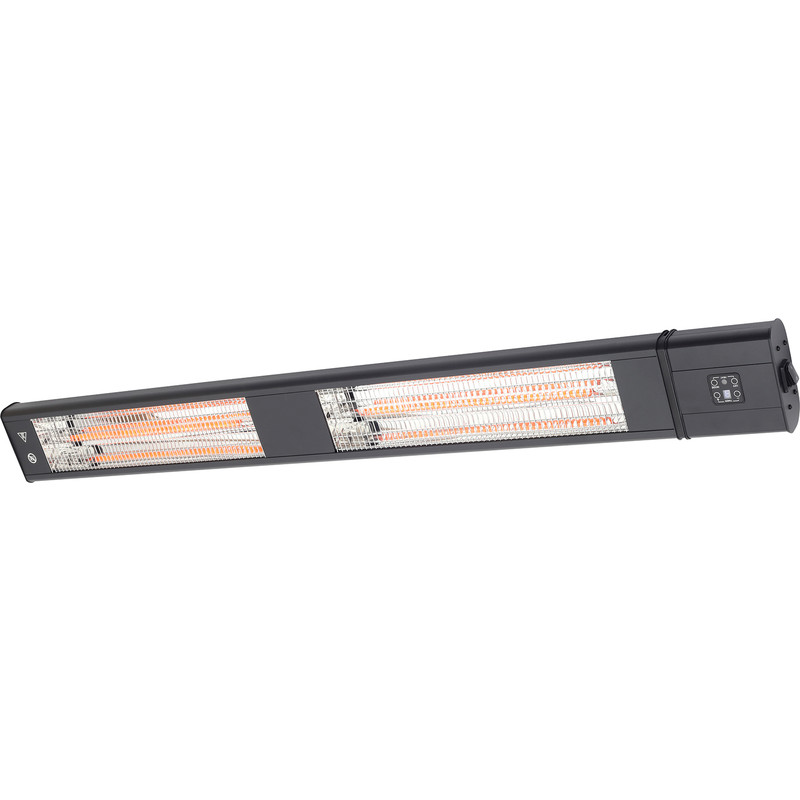 Zink Wall Mount Patio Heater 3kW IP65 1000 to 3000W