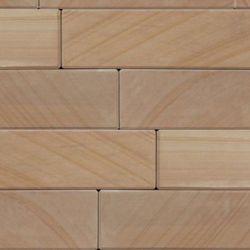 Marshalls Stoneface Sawn Walling Mixed Sizes Golden Sand Multi