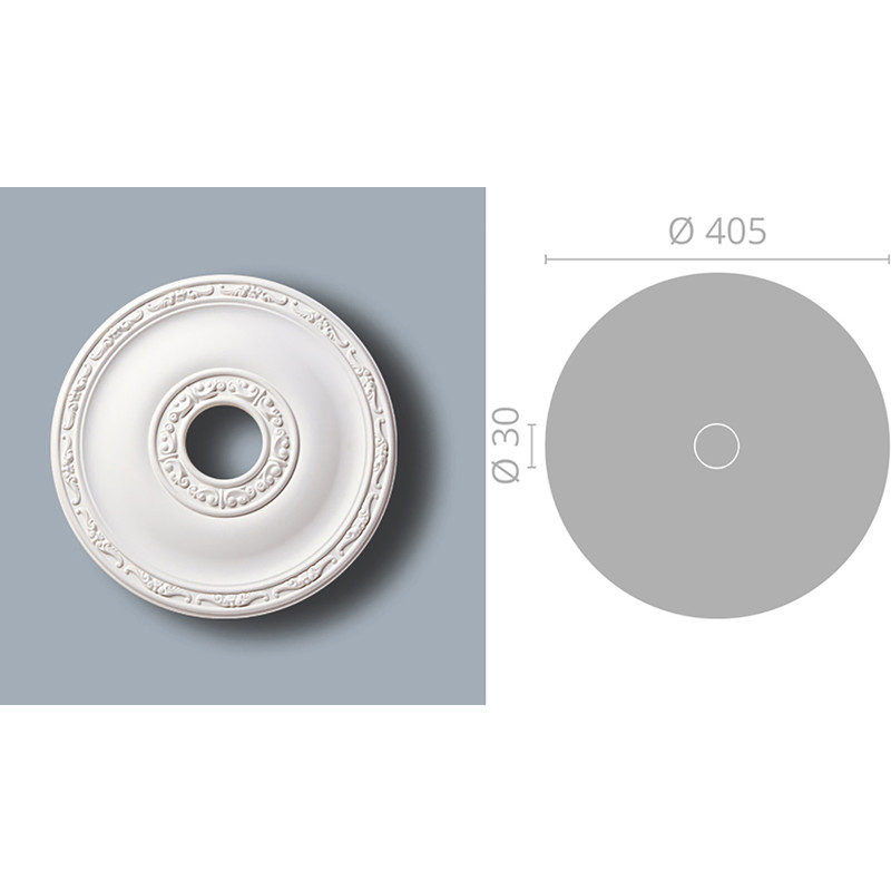 Classic Coving Ceiling Rose R71 405mm x 30mm