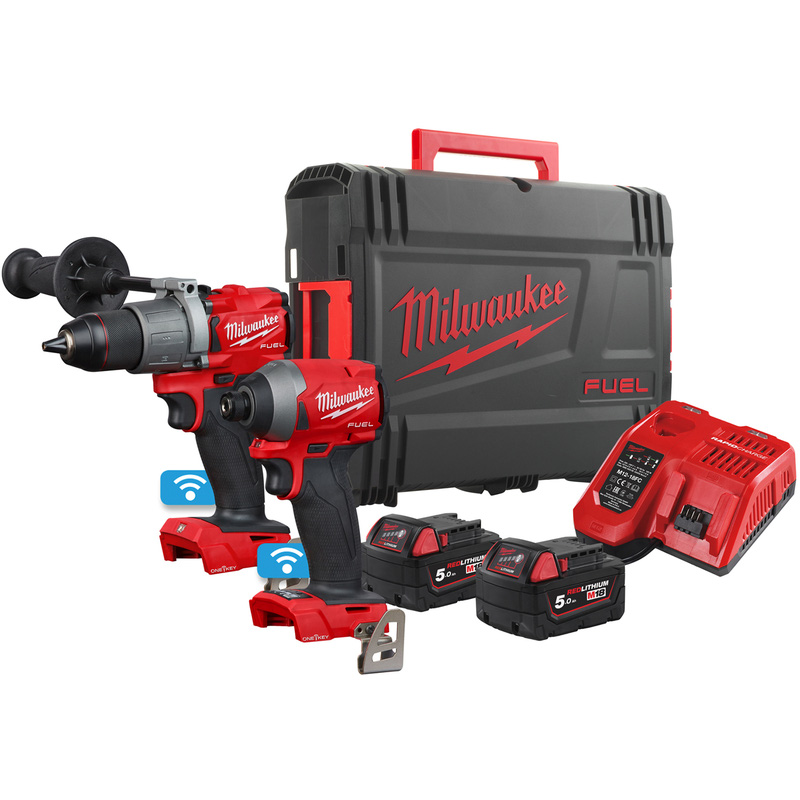 Milwaukee M18ONEPP2A2-502X FUEL ONE-KEY Twin Pack 2 x 5.0Ah