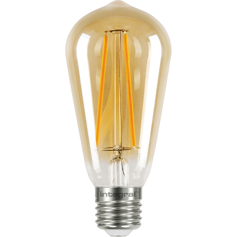 Integral LED Sunset Vintage ST64 Squirrel Cage Lamp 2.5W ES 170lm Tint