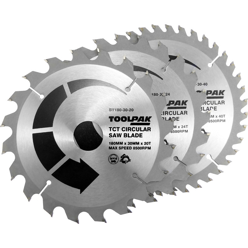 Toolpak TCT Circular Saw Blades 180 x 30mm