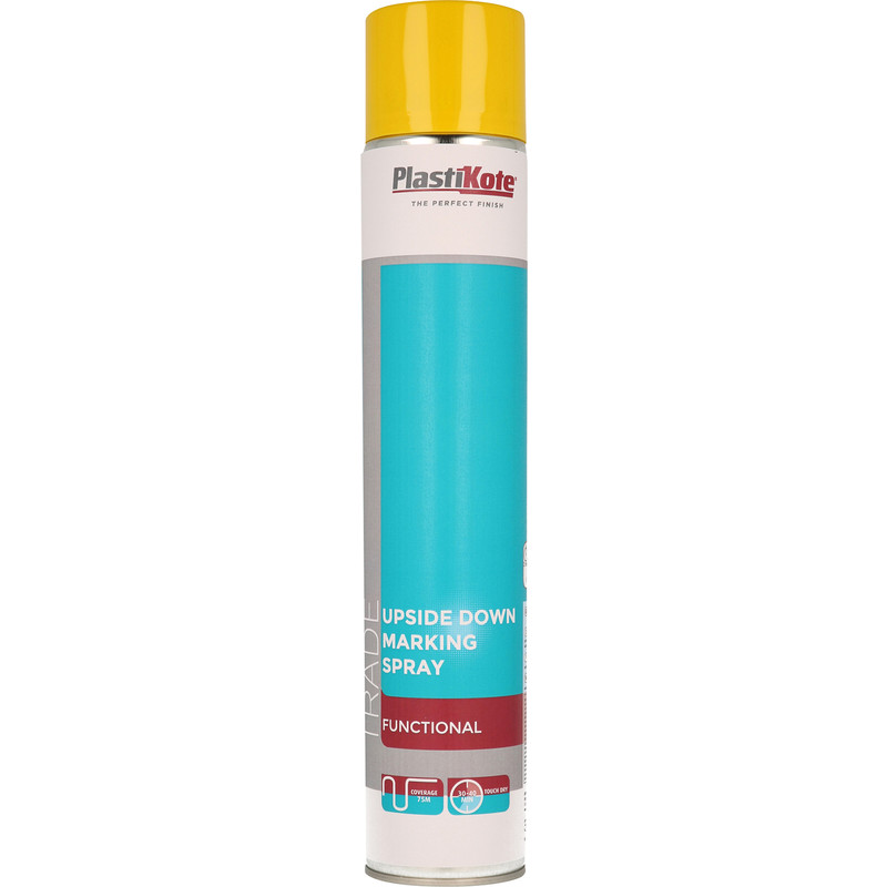 Plastikote Trade Line Marking Spray Paint 750ml Yellow