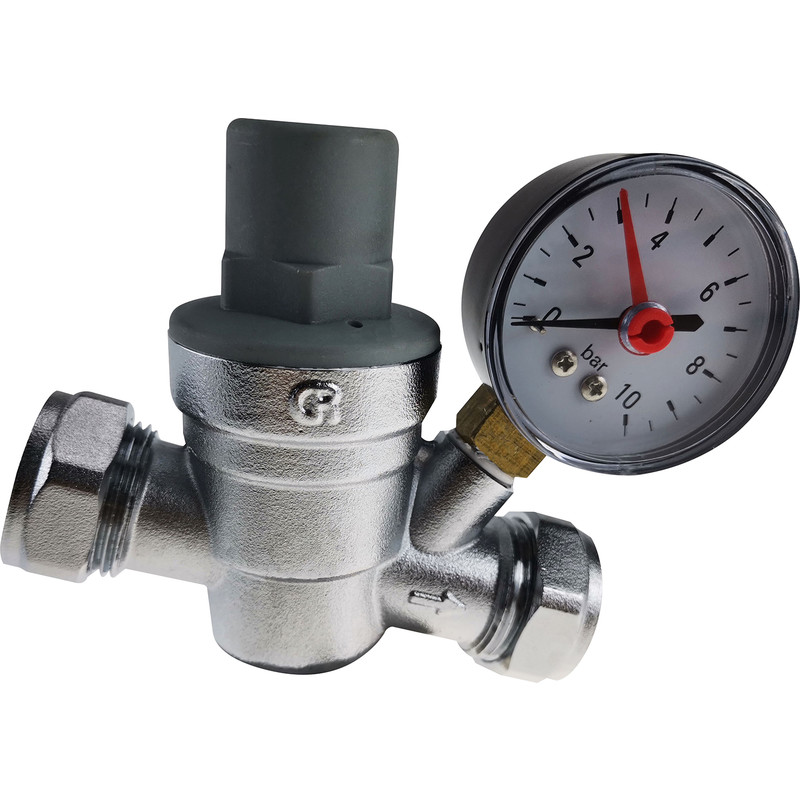 Made4Trade Pressure Reducing Valve and Gauge 15 / 22mm