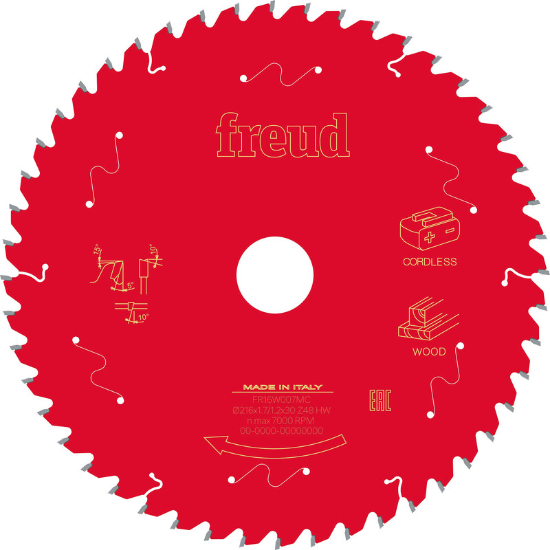 Freud Mitre Saw Blade Cordless 216 x 30 x T48