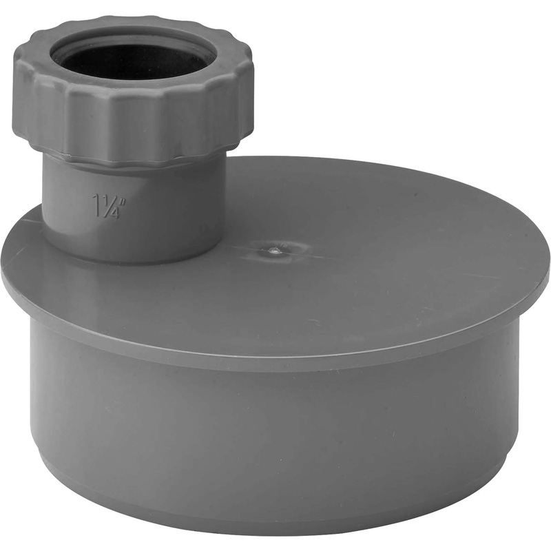Single Waste Adaptor 32mm Grey