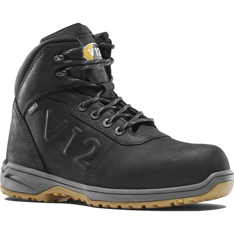 V12 Lynx Waterproof Safety Boots Black Size 13