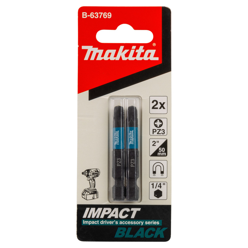 Makita Impact Rated 50mm Black Bit PZ3