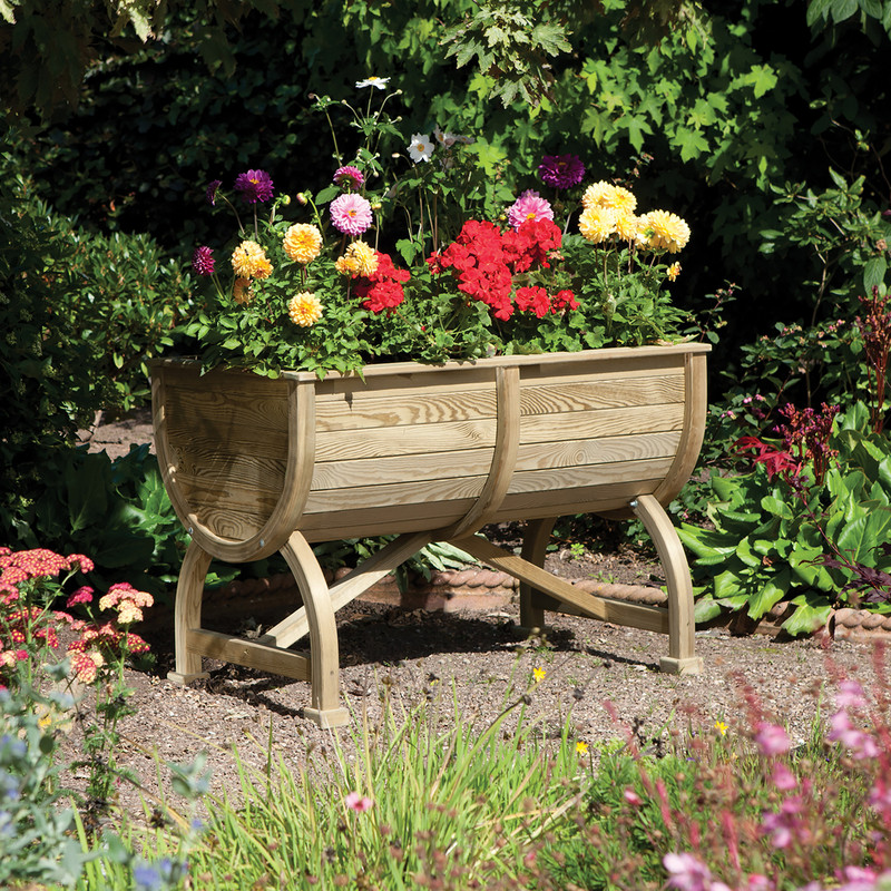 Rowlinson Marberry Barrel Planter 71.5cm (h) x 107cm (w) x 61cm (d)