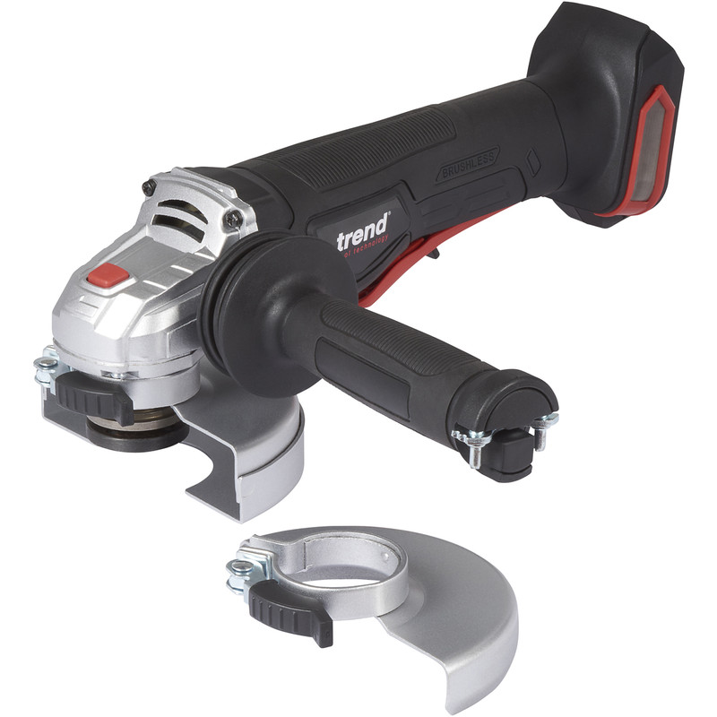 Trend T18S/AG115B 18V Cordless 115mm Brushless Angle Grinder Body Only