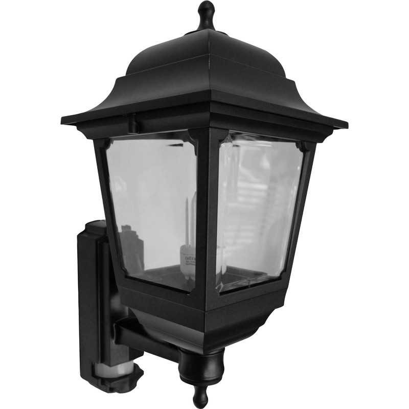 ASD 4 Sided IP44 Coach Lantern 100W 100W BC Black