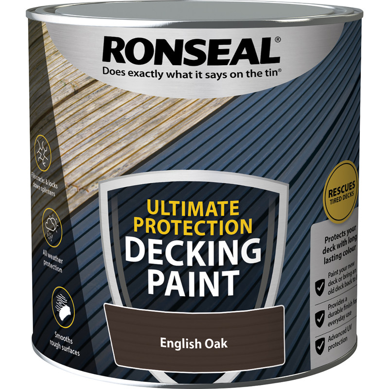 Ronseal Ultimate Protection Decking Paint 2.5L English Oak