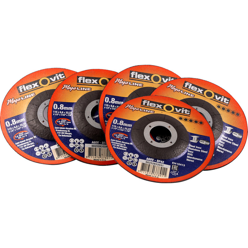 Norton Extra Thin 0.8mm Metal Cutting Disc 115 x 0.8 x 22mm