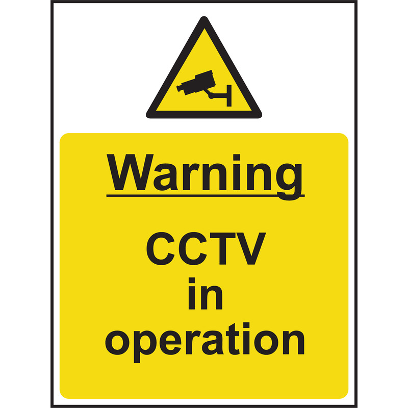 Hazard Safety Sign Warning CCTV In Operation 148x210
