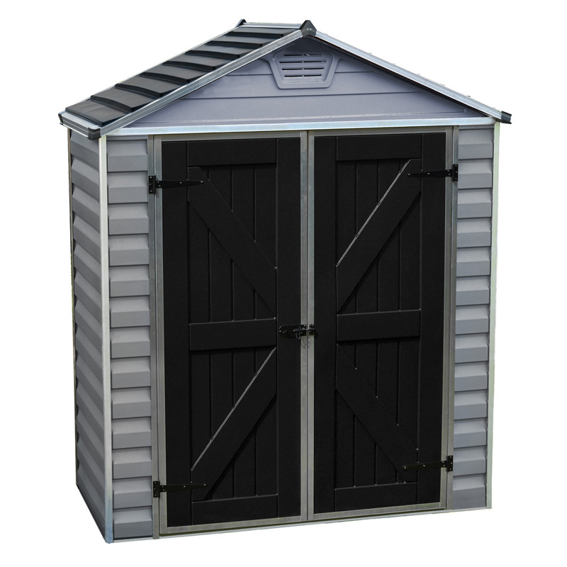 Palram Skylight Grey Deco Apex Shed 6 x 3