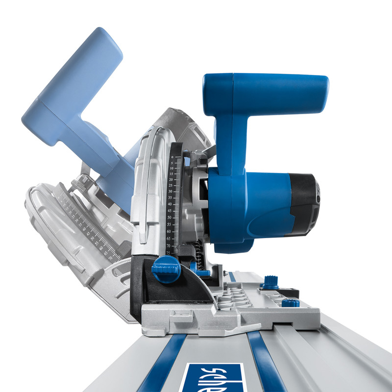 Scheppach PL75-P1 1600W 210mm Plunge Saw + 1 x 1400mm Guide Rail 230V