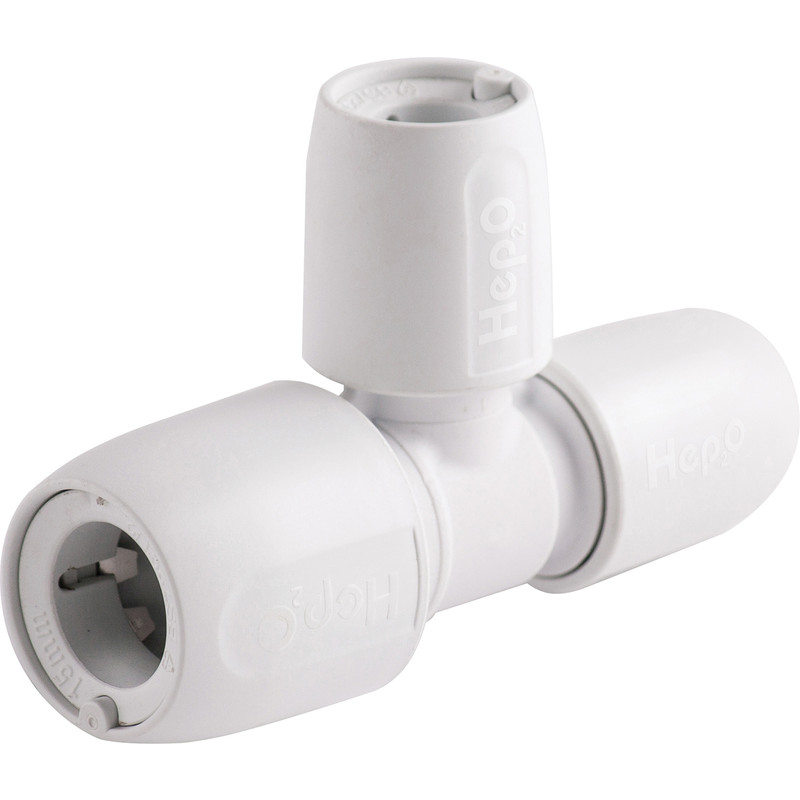 Hep2O Branch & One End Reduced Tee 15 x 10 x 10mm