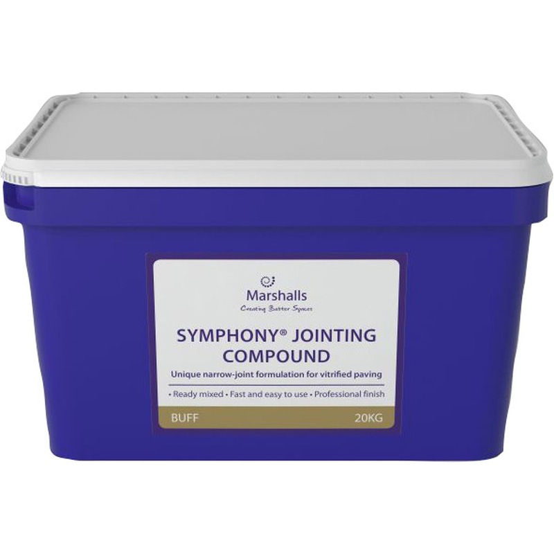 Marshalls Symphony Vitrified Jointing Compound (Elastic) 23.02m2 Buff 20kg