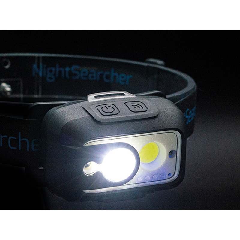 Nightsearcher LightWave Rechargeable Head Torch with Wave Sensor 520lm