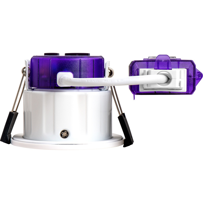 Luceco FType Ultra 1st/2nd Fix Dim2Warm Fire Rated IP65 LED Downlight White 4/6W 460/690lm CCT 3000/4000K Adjustable