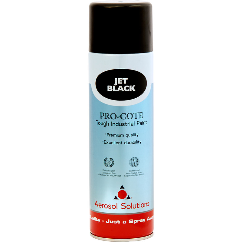 Industrial Spray Paint 500ml Jet Black