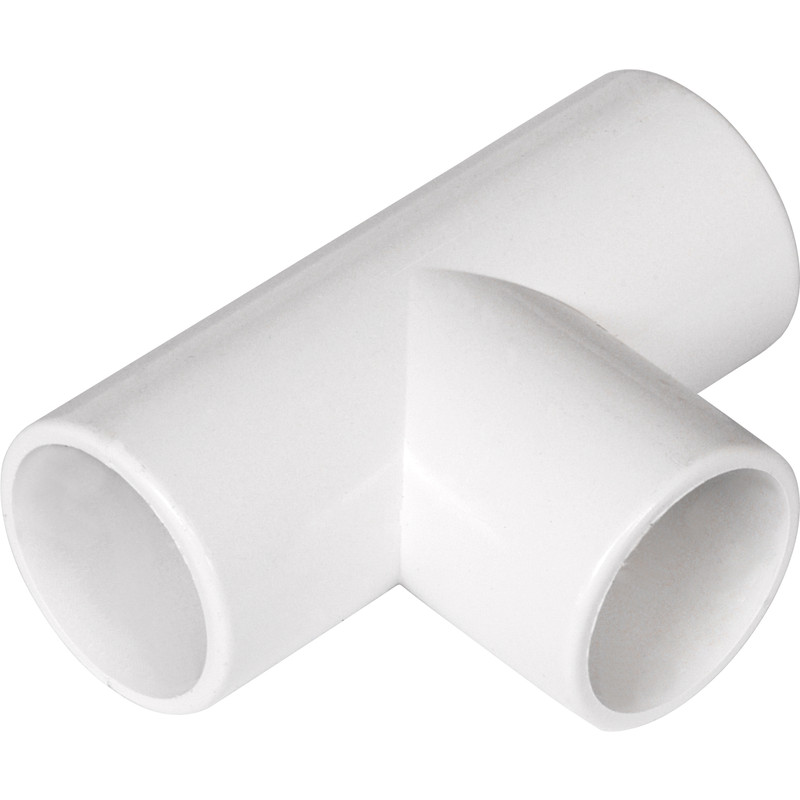 Solvent Weld Overflow Tee 21.5mm White