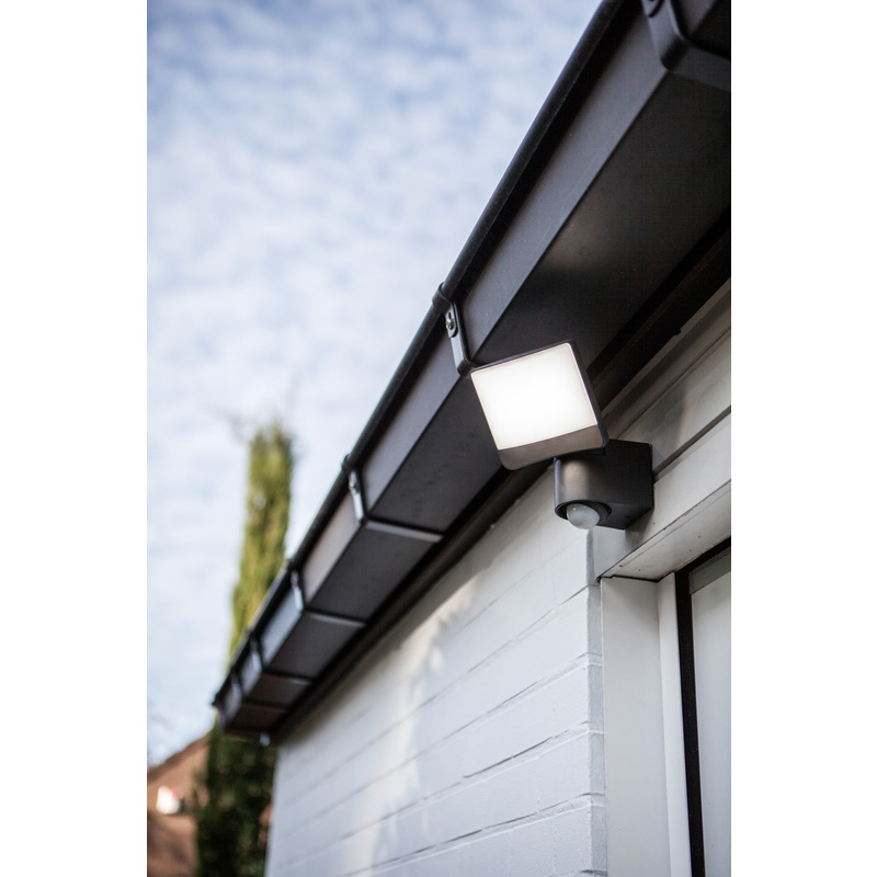 Lutec Sunshine IP44 LED Wall Light 13w 800lm Black