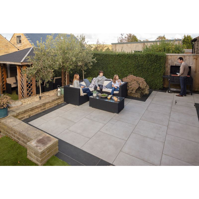 Marshalls Symphony Urban Porcelain Paving Slabs Ash 800 x 800 x 20mm