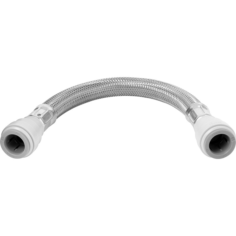 Pushfit Tap Connector 15 x 15mm Pushfit 13mm Bore. 300mm