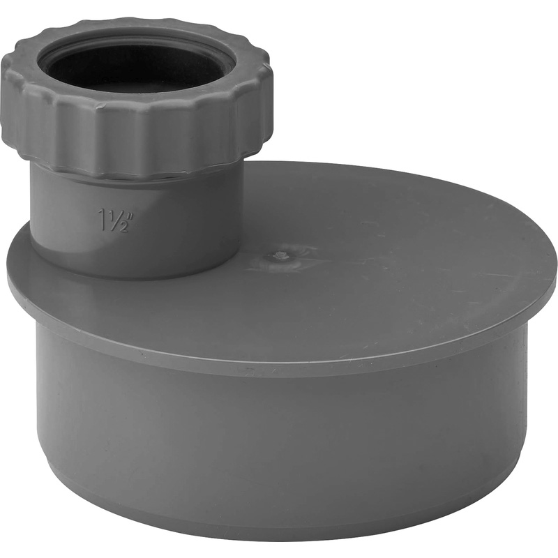 Single Waste Adaptor 40mm Grey
