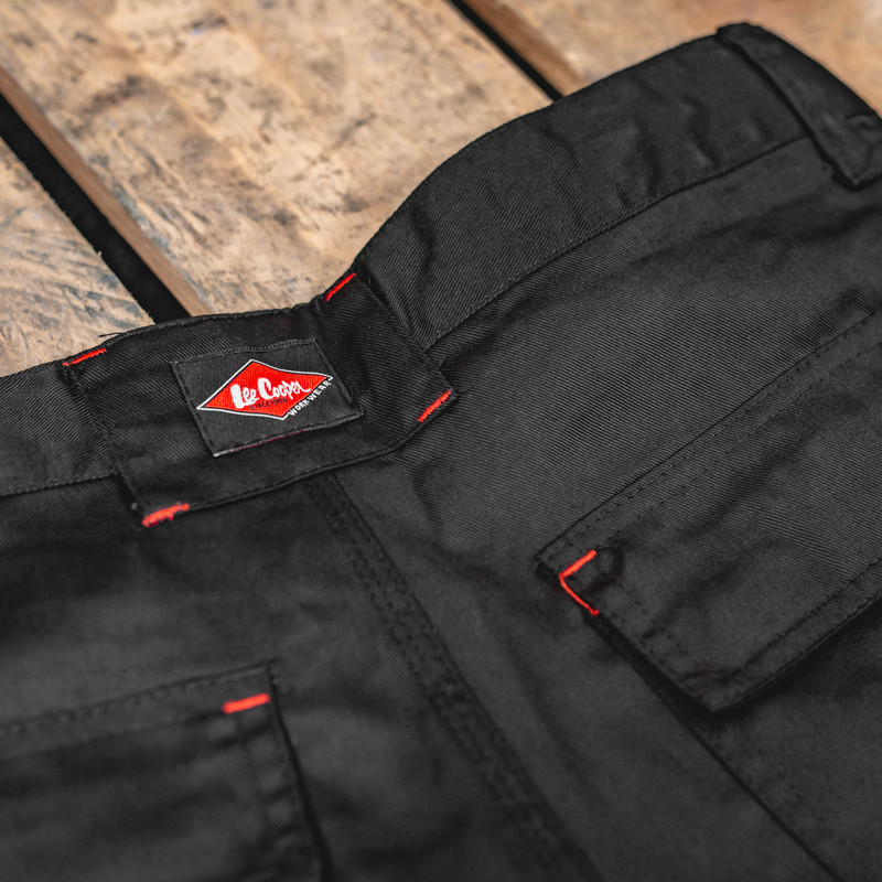Lee Cooper Cargo Shorts 32" Black