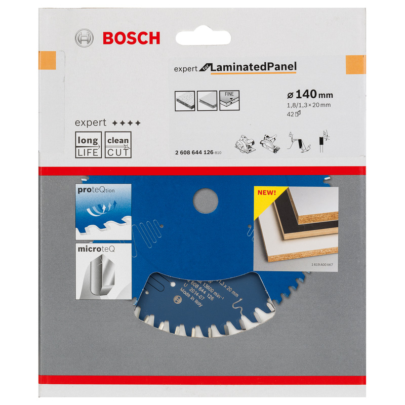 Bosch EXPERT Laminated Panel Circular Saw Blade 140 x 20 x 42T