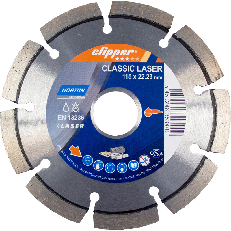 Norton Specialist Laser Diamond Blade 115 x 22.2mm