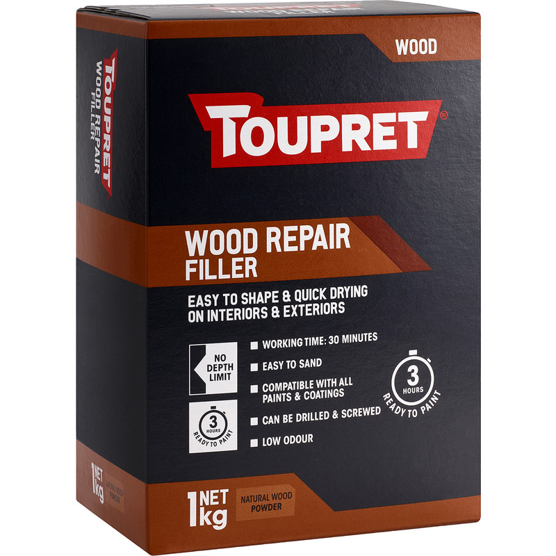 Toupret Wood Repair Filler Natural Wood 1kg