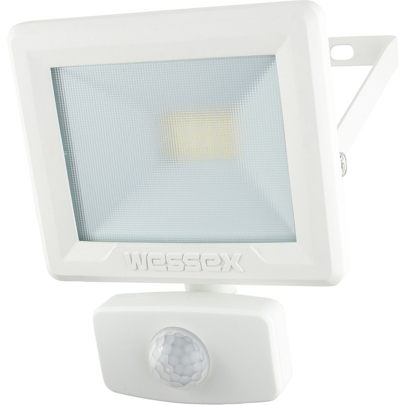 Wessex LED PIR Floodlight IP65 10W 800lm White
