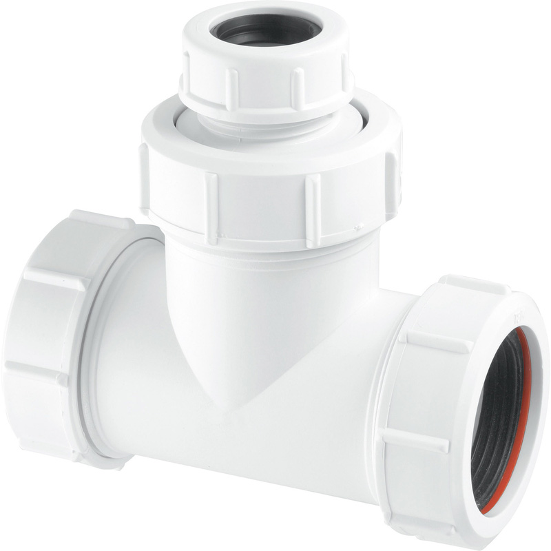 McAlpine V1MX-CO Universal Slip Tee 1 1/2in x 1 1/2in x 19/23mm