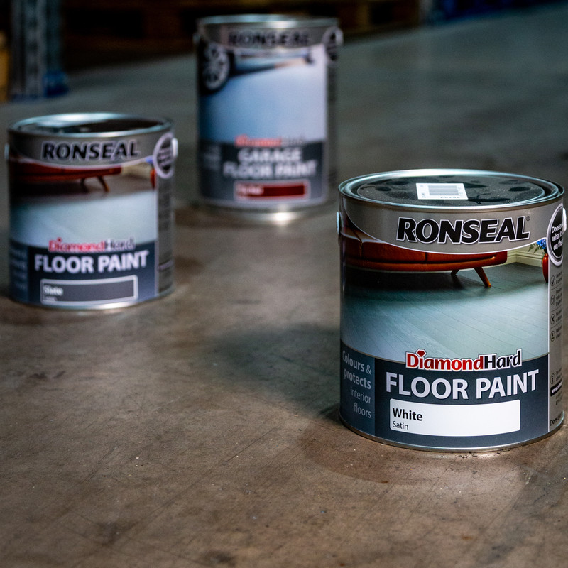 Ronseal Diamond Hard Floor Paint White 750ml
