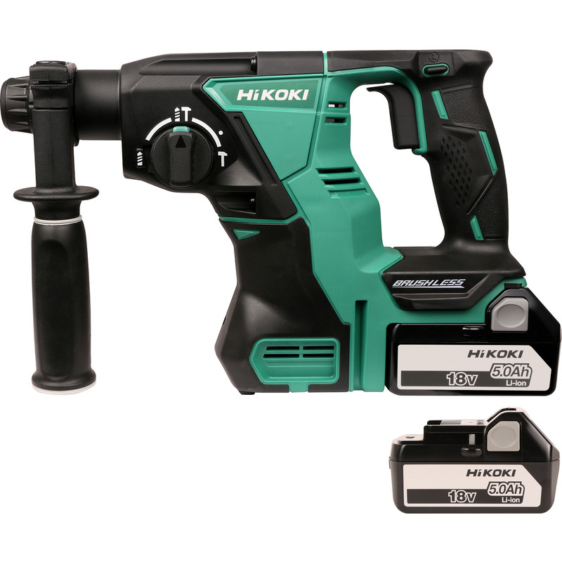 Hikoki 18V Cordless Brushless SDS Plus Hammer Drill 2 x 5.0Ah