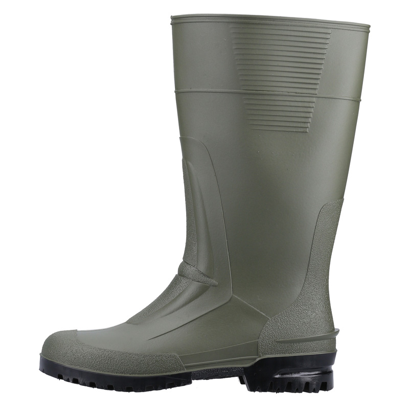 PVC Non-Safety Wellington Boots Green Size 9