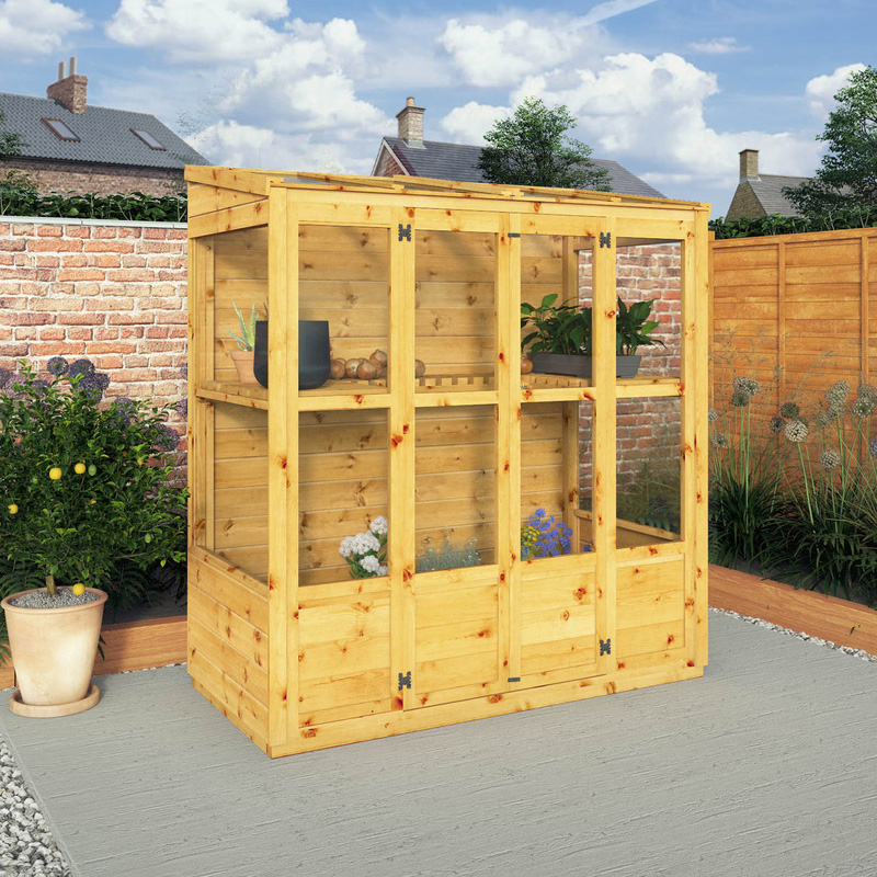 Mercia Traditional Tall Wall Greenhouse 6' x 3'