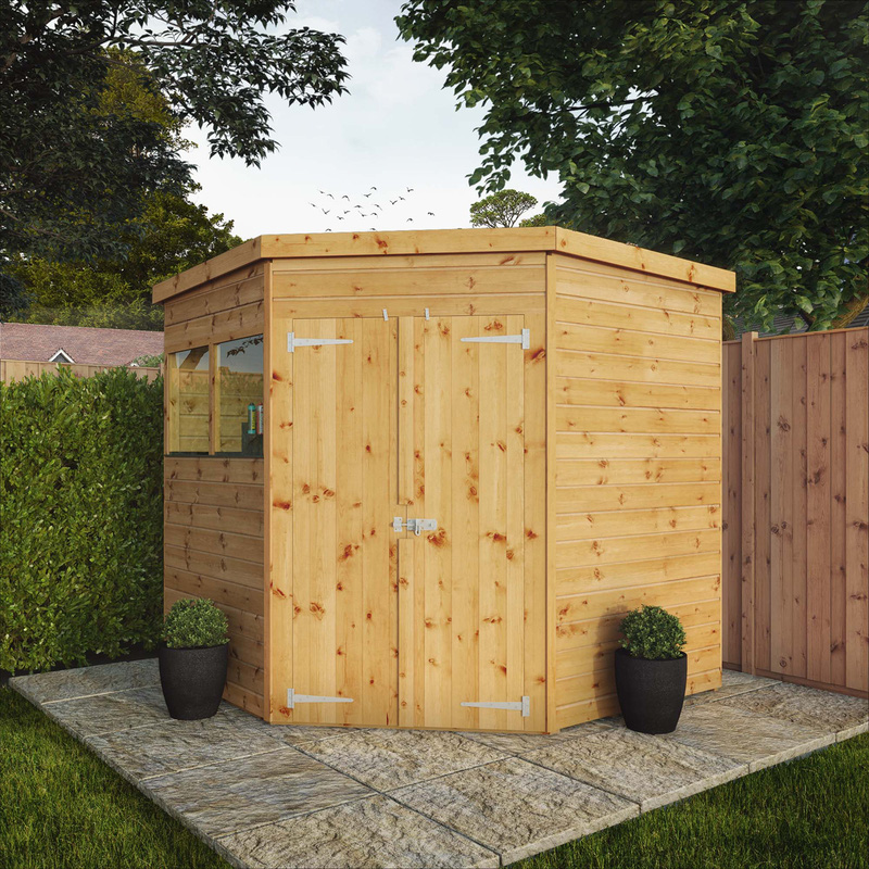 Mercia Shiplap Corner Shed 7' x 7'