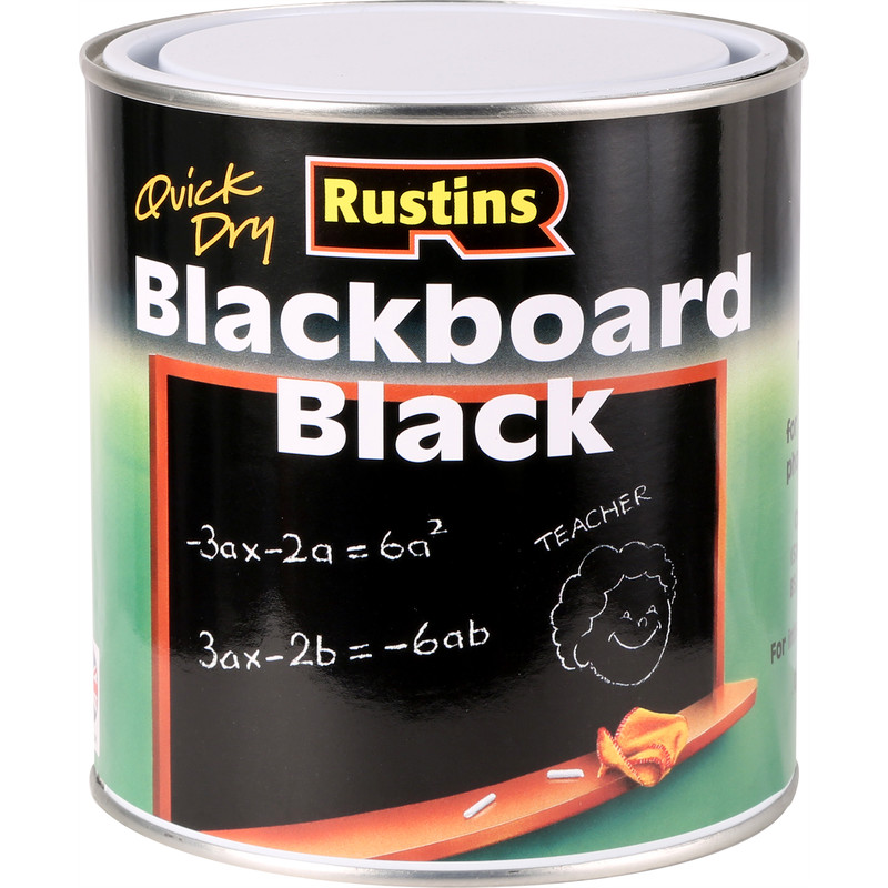 Rustins Quick Dry Matt Blackboard Paint 1L