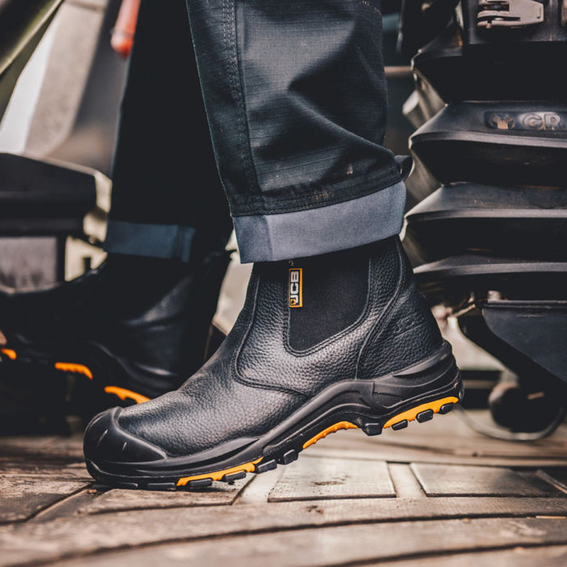 JCB Safety Dealer Boots Black Size 7