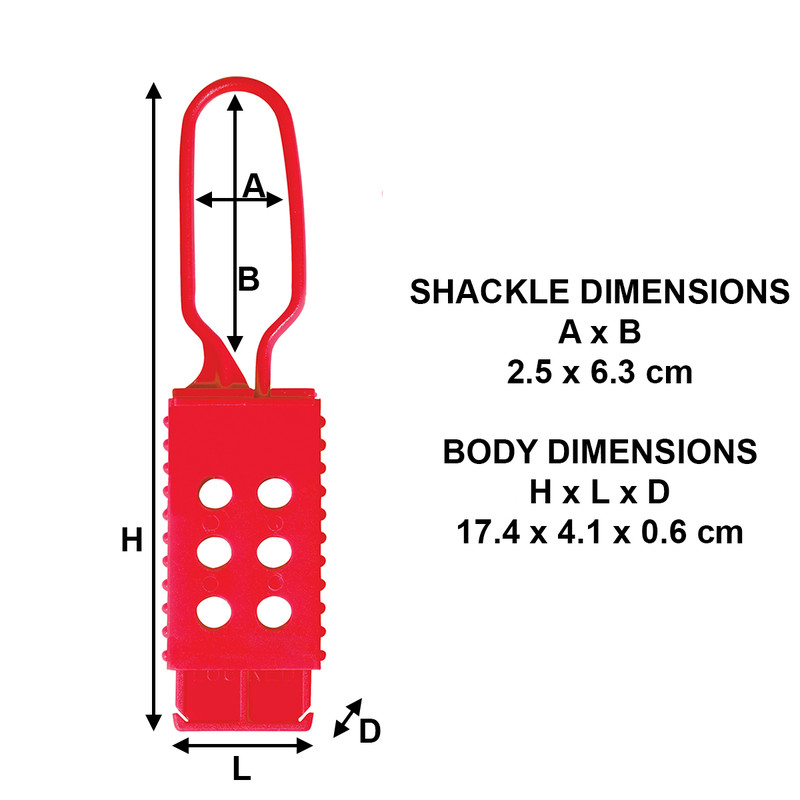 Master Lock Nylon Lockout Hasp 174 x 41mm