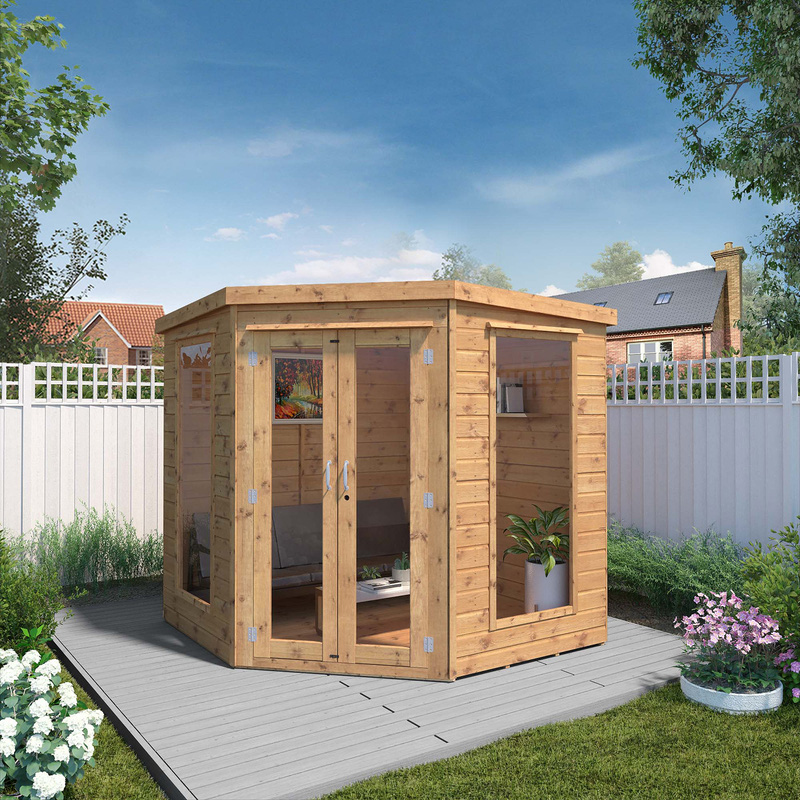 Mercia Premium Corner Summerhouse 7' x 7'